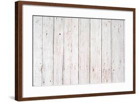 White Wood Texture Background-adistock-Framed Photographic Print