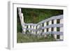 White wooden fence across rolling hill, Shaker Village of Pleasant Hill, Harrodsburg, Kentucky-Adam Jones-Framed Photographic Print