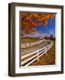 White Wooden Fence Along Farm-Bob Krist-Framed Photographic Print