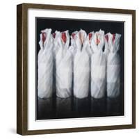 White Wrapped Wine, 2012-Lincoln Seligman-Framed Giclee Print