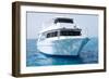 White Yacht in Blue Sea-Dudarev Mikhail-Framed Photographic Print