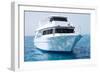 White Yacht in Blue Sea-Dudarev Mikhail-Framed Photographic Print