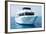 White Yacht in Blue Sea-Dudarev Mikhail-Framed Photographic Print