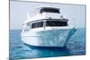 White Yacht in Blue Sea-Dudarev Mikhail-Mounted Photographic Print