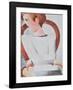 White Youth (hand-made paper)-Oskar Schlemmer-Framed Collectable Print