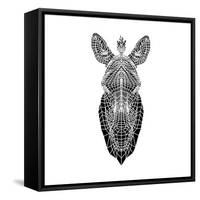 White Zebra Mesh-Lisa Kroll-Framed Stretched Canvas