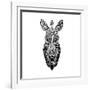 White Zebra Mesh-Lisa Kroll-Framed Art Print