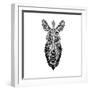 White Zebra Mesh-Lisa Kroll-Framed Art Print