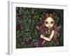 White Zinfandel:  Wine Fairy and Greenman-Jasmine Becket-Griffith-Framed Art Print