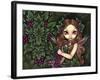 White Zinfandel:  Wine Fairy and Greenman-Jasmine Becket-Griffith-Framed Art Print