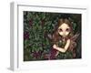 White Zinfandel:  Wine Fairy and Greenman-Jasmine Becket-Griffith-Framed Art Print