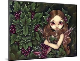 White Zinfandel:  Wine Fairy and Greenman-Jasmine Becket-Griffith-Mounted Art Print