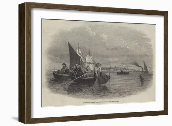 Whitebait Fishing-null-Framed Giclee Print