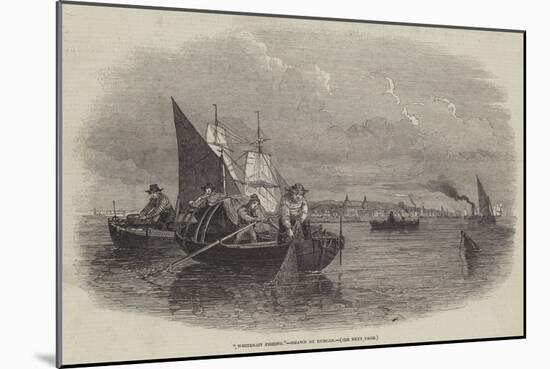 Whitebait Fishing-null-Mounted Giclee Print