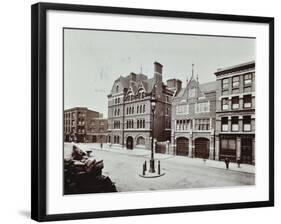 Whitechapel Fire Station, Commercial Road, Stepney, London, 1902-null-Framed Photographic Print