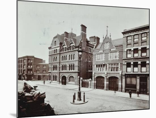 Whitechapel Fire Station, Commercial Road, Stepney, London, 1902-null-Mounted Photographic Print