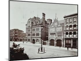 Whitechapel Fire Station, Commercial Road, Stepney, London, 1902-null-Mounted Photographic Print