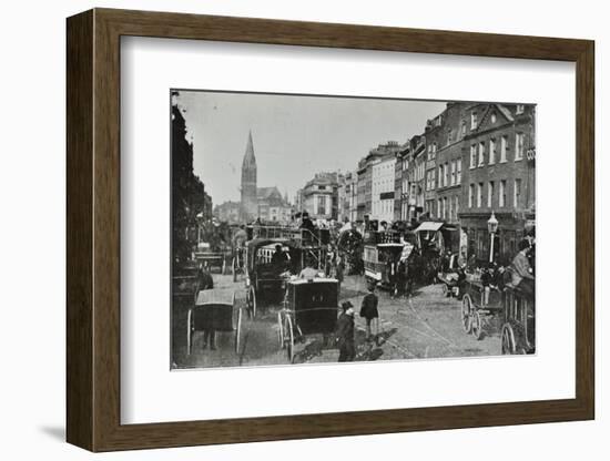 Whitechapel High Street, Looking East, 1890-null-Framed Photographic Print