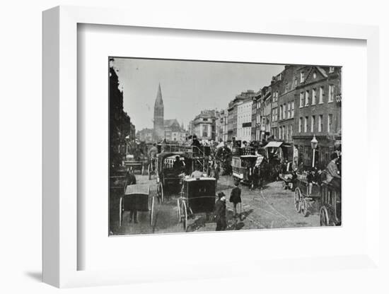 Whitechapel High Street, Looking East, 1890-null-Framed Photographic Print