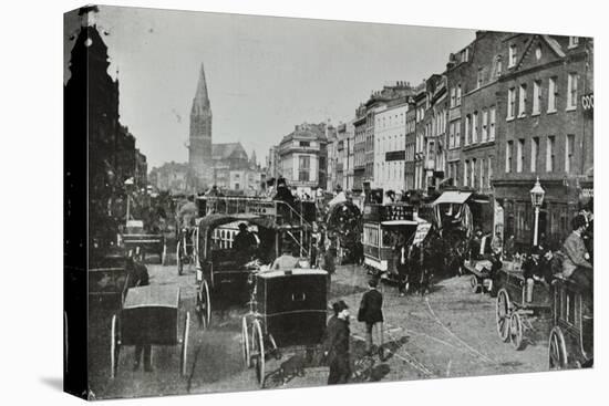 Whitechapel High Street, Looking East, 1890-null-Stretched Canvas