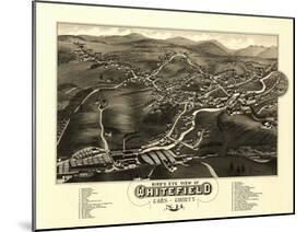 Whitefield, New Hampshire - Panoramic Map-Lantern Press-Mounted Art Print