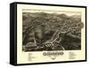 Whitefield, New Hampshire - Panoramic Map-Lantern Press-Framed Stretched Canvas