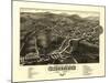 Whitefield, New Hampshire - Panoramic Map-Lantern Press-Mounted Art Print