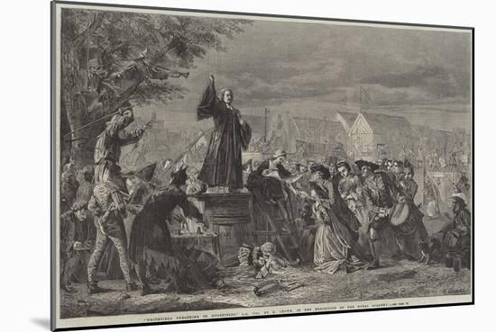 Whitefield Preaching in Moorfields, Ad 1742-Eyre Crowe-Mounted Giclee Print