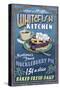 Whitefish, Montana - Huckleberry-Lantern Press-Stretched Canvas
