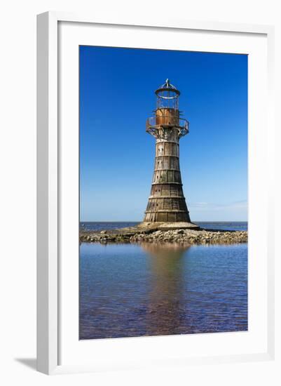 Whiteford Lighthouse, Whiteford Sands, Gower, Wales, United Kingdom, Europe-Billy Stock-Framed Photographic Print