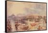 Whitehall, C.1835-J. M. W. Turner-Framed Stretched Canvas