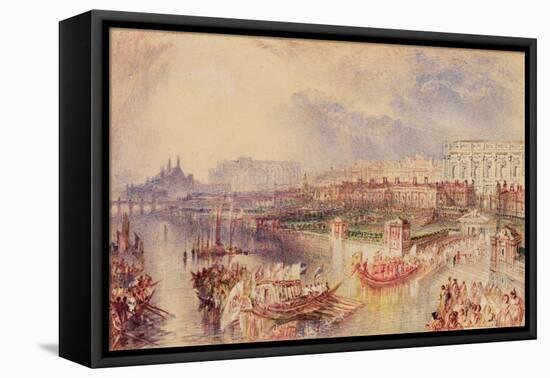Whitehall, C.1835-J. M. W. Turner-Framed Stretched Canvas