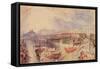 Whitehall, C.1835-J. M. W. Turner-Framed Stretched Canvas