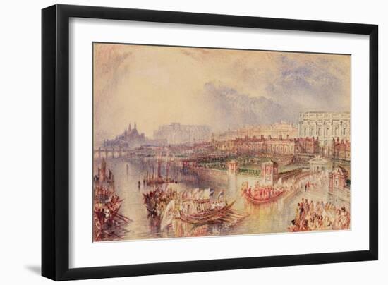 Whitehall, C.1835-J. M. W. Turner-Framed Giclee Print