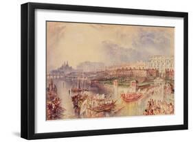 Whitehall, C.1835-J. M. W. Turner-Framed Giclee Print