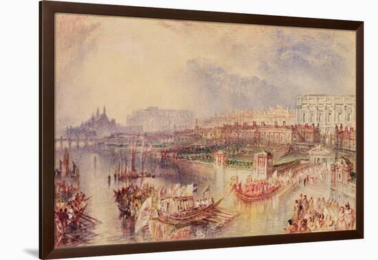 Whitehall, C.1835-J. M. W. Turner-Framed Giclee Print