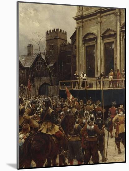 Whitehall: January 30th, 1649-Ernest Crofts-Mounted Giclee Print