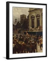 Whitehall: January 30th, 1649-Ernest Crofts-Framed Giclee Print