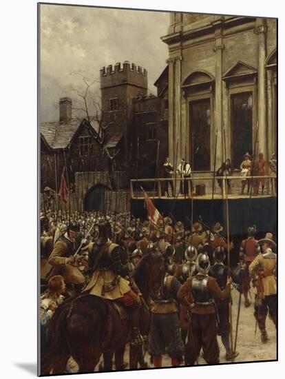 Whitehall: January 30th, 1649-Ernest Crofts-Mounted Giclee Print