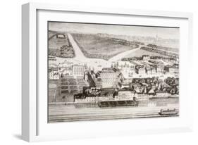 Whitehall Palace as it Appeared in the 17th Century During the Reign of James II-null-Framed Giclee Print