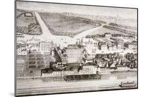 Whitehall Palace as it Appeared in the 17th Century During the Reign of James II-null-Mounted Giclee Print