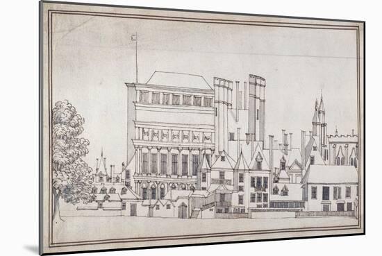 Whitehall with the Holbein Gate and Inigo Jones's Banqueting House, C.1677-Noel Gasselin-Mounted Giclee Print