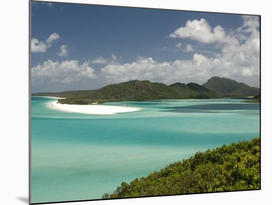 Whitehaven Beach and Hill Inlet, Whitsunday Island, Queensland, Australia, Pacific-Tony Waltham-Mounted Photographic Print