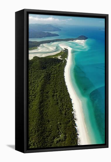 Whitehaven Beach, Australia, Aerial Photograph-null-Framed Stretched Canvas