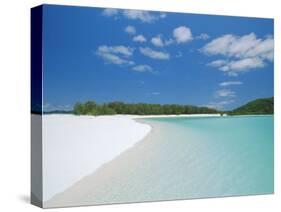 Whitehaven Beach on the East Coast, Whitsunday Island, Queensland, Australia-Robert Francis-Stretched Canvas