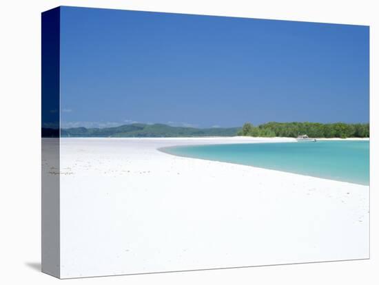 Whitehaven Beach on the East Coast, Whitsunday Island, Queensland, Australia-Robert Francis-Stretched Canvas