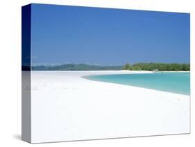 Whitehaven Beach on the East Coast, Whitsunday Island, Queensland, Australia-Robert Francis-Stretched Canvas