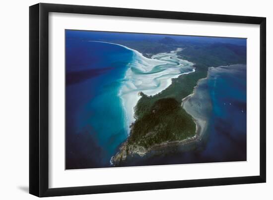 Whitehaven Beach Whitsunday Group-null-Framed Photographic Print