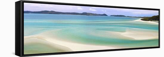 Whitehaven Beach, Witsunday Islands, Queensland, Australia-Michele Falzone-Framed Stretched Canvas
