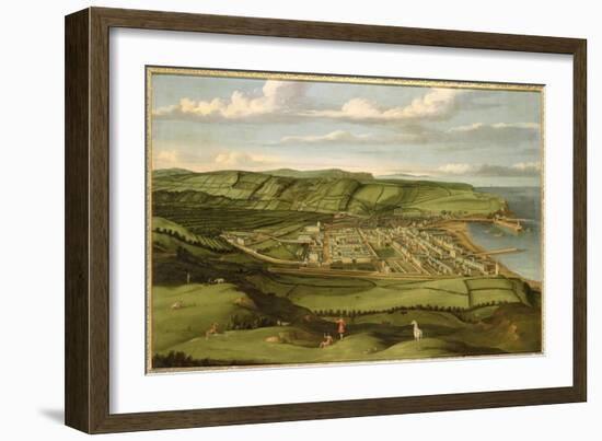 Whitehaven, Cumbria, Showing Flatt Hall, c.1730-35-Matthias Read-Framed Giclee Print